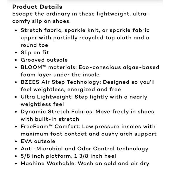 NIB Bzees Getaway 9M Beige Slip On Comfort Mule Sneakers - Picture 2 of 11